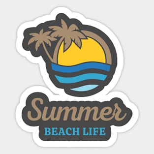 Summer Beach Life t shirt Sticker